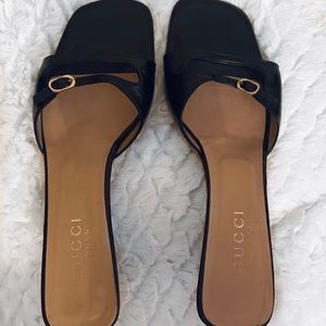 Authentic Gucci Slide on Sandal Heels